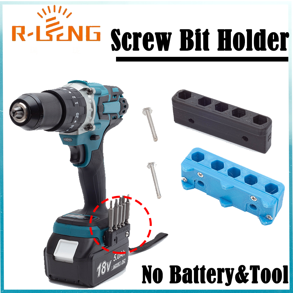 Brushless Cordless Electric Drill 18V - Magnetische bithouder boor organizer 5 vlekken
