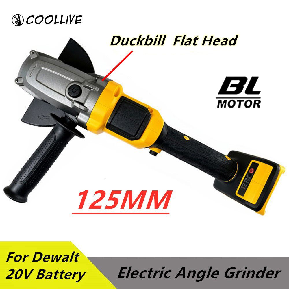 Brushless Angle Grinder Battery Powered - 125mm borstelloze haakse slijper voor metaalpolijsten