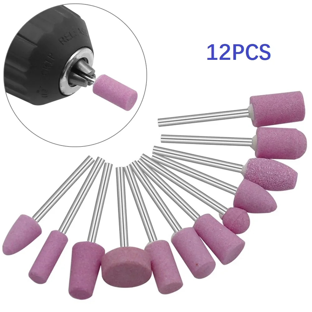 Cordless Rotary Tool Kit Accessories - 12 Stuks Schurende Polijsten Gemonteerd Steen