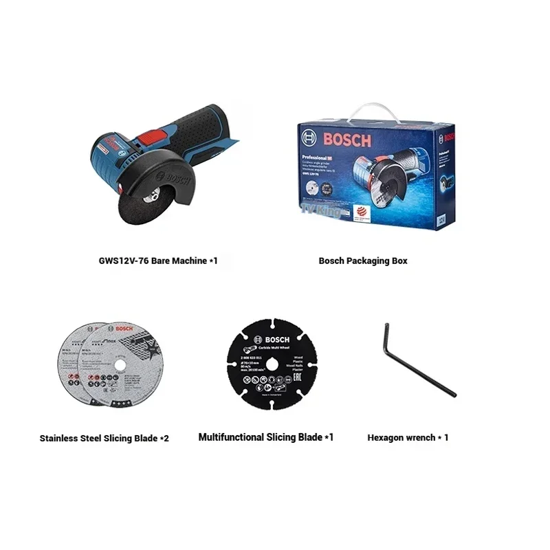 Bosch GWS 12V-76, 12V draadloz - Brushless Angle Grinder Battery Powered recensie en prijs
