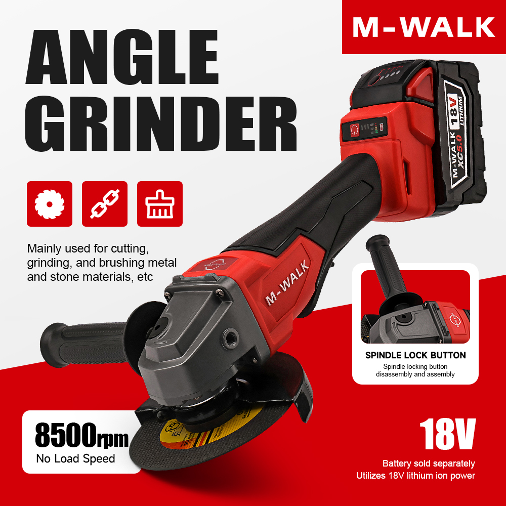 M-WALK 8500 RPM Hoge snelheid  - Brushless Angle Grinder Battery Powered recensie en prijs