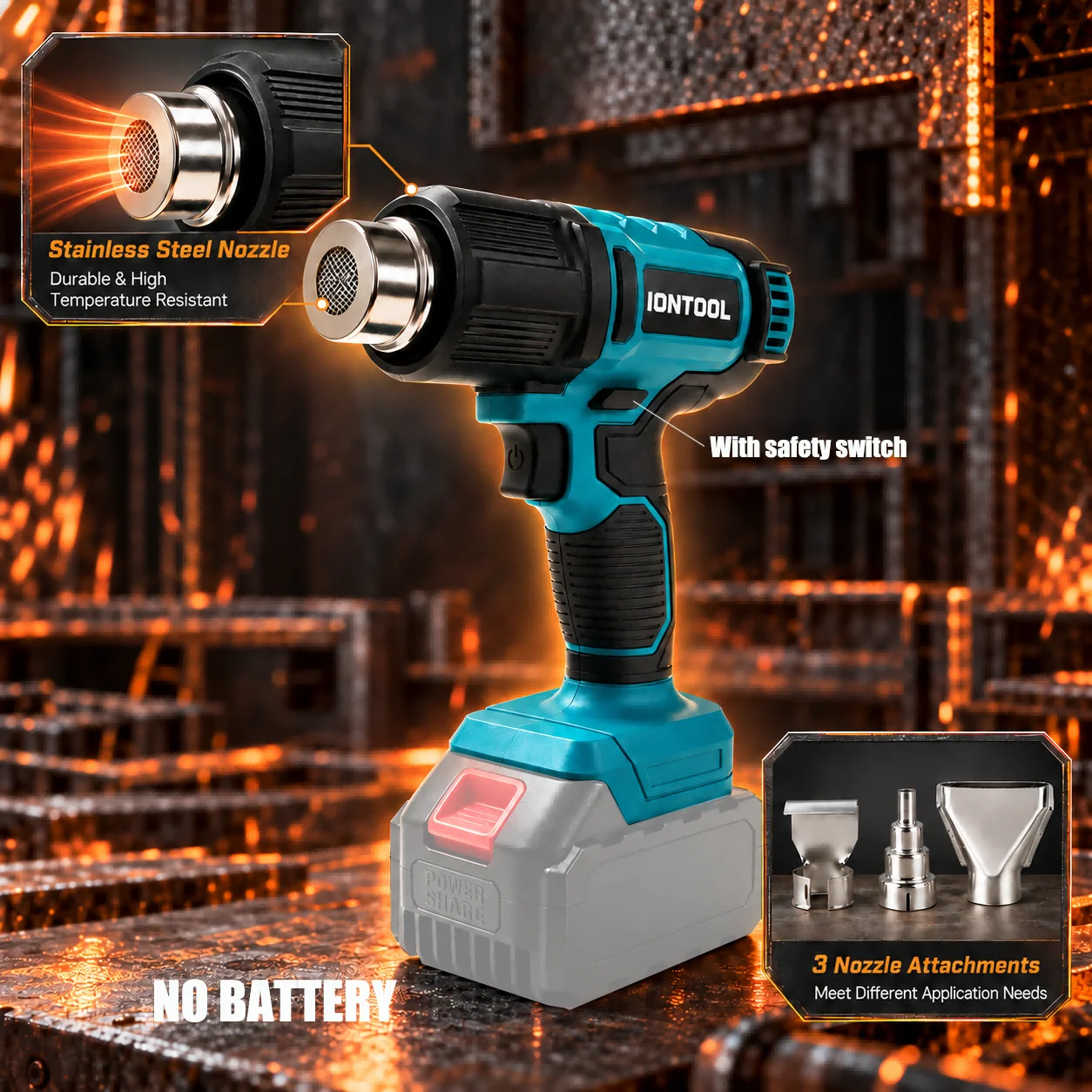 IONTOOL draadloze heteluchtpis - Cordless Heat Gun For Shrink Tubing recensie en prijs
