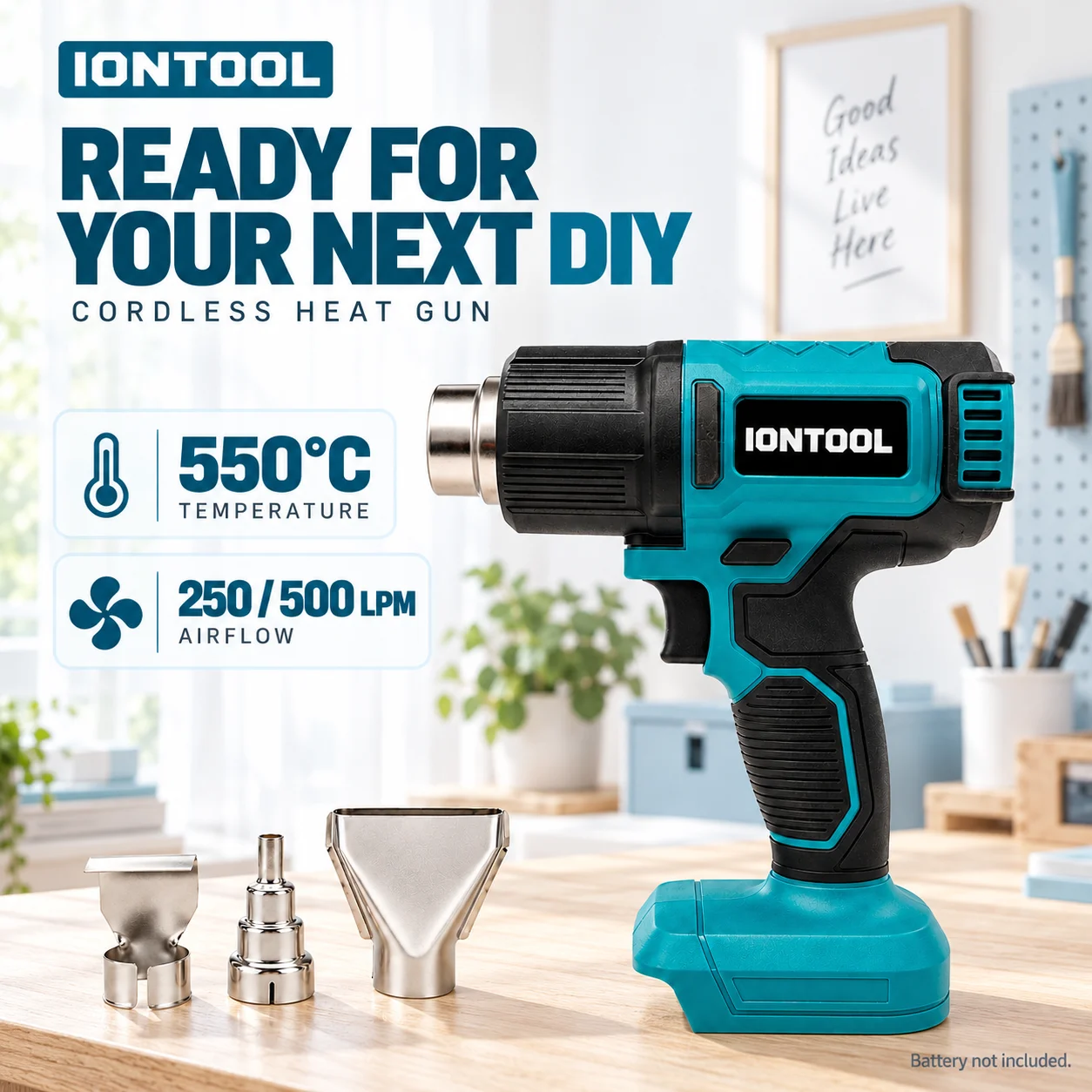 IONTOOL draadloze warmtepistoo - Cordless Heat Gun For Shrink Tubing recensie en prijs